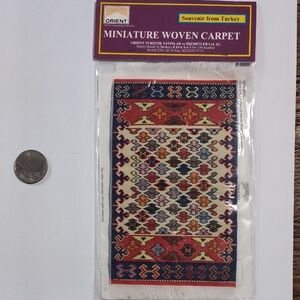 ORIENT Souvenir Turkey Miniature Woven Dollhouse Carpet Rug